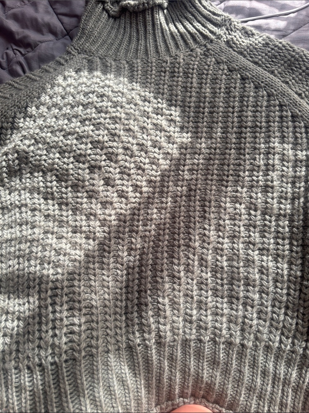 cute teal fuzzy cozy sweater for winter snow * - Picture 6 of 6